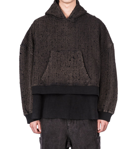 BROKEN LOOP HOODIE MUD/WASHED BLACK