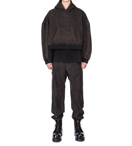 BROKEN LOOP HOODIE MUD/WASHED BLACK