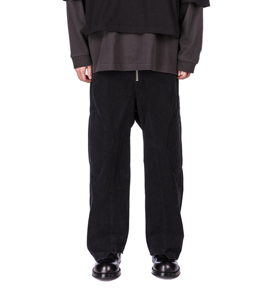 CANVAS BIKER PANTS WASHED BLACK