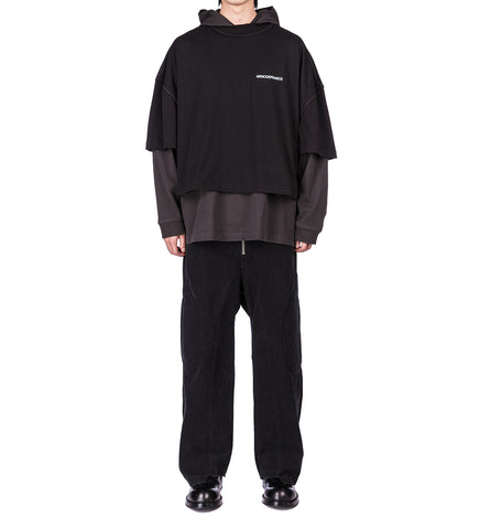 CANVAS BIKER PANTS WASHED BLACK