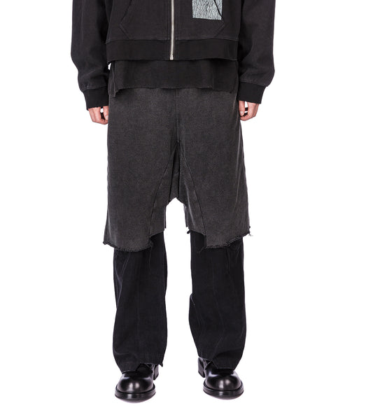 TERRY MEGA SHORTS V2 WASHED BLACK