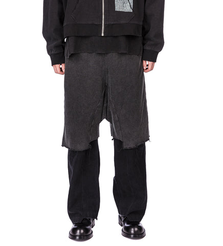 TERRY MEGA SHORTS V2 WASHED BLACK