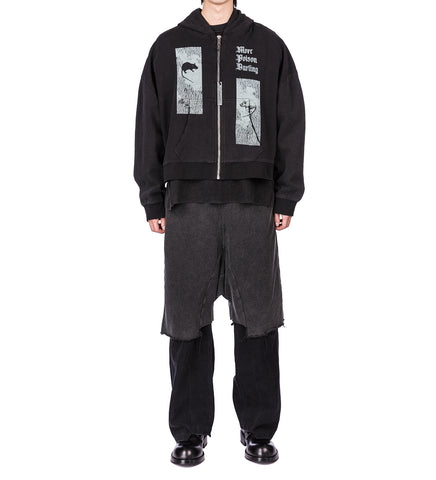 TERRY MEGA SHORTS V2 WASHED BLACK