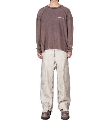 DIRTY CANVAS BIKER PANTS DIRTY WHITE