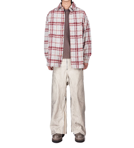 INSIDE-OUT WAFFLE LS TEE WASHED PLUM