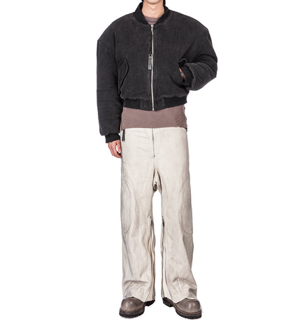 RAT CROPPED BOMBER JACKET WASHED BLACK