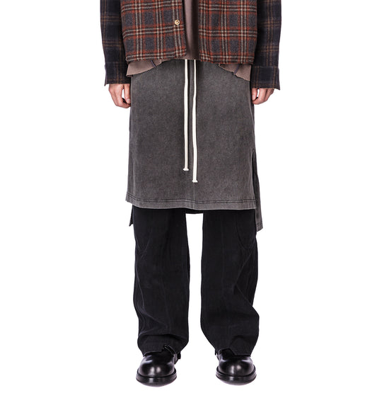 TERRY SKIRT WASHED BLACK