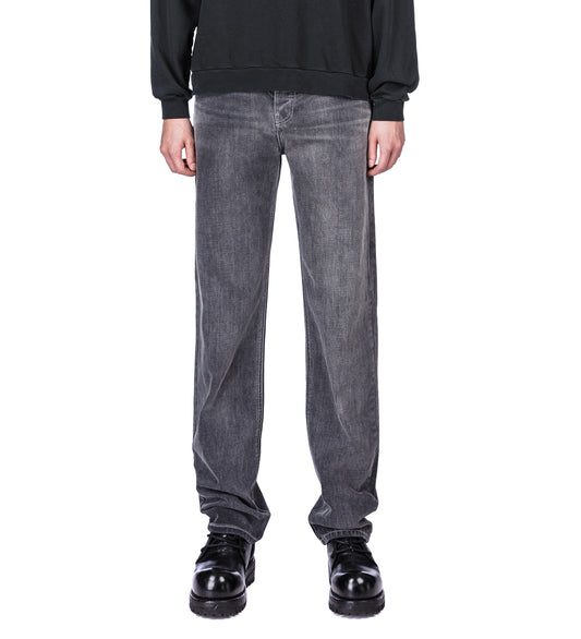 STRAIGHT LEG JEANS BLEACH GREY