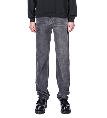 STRAIGHT LEG JEANS BLEACH GREY