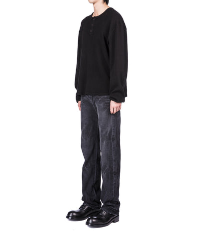 STRAIGHT LEG JEANS VINTAGE BLACK