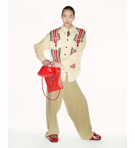 HIGH TWIST KERSEY PANTS BEIGE