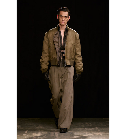 BOMBER MARSH KHAKI WAX DIPPED CUPRO