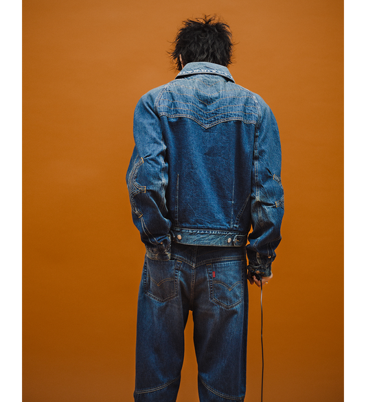 KIKO KOSTADINOV X LEVI'S ARTICULATE JACKET BLUE