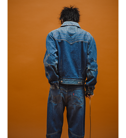 KIKO KOSTADINOV X LEVI'S ARTICULATE JACKET BLUE