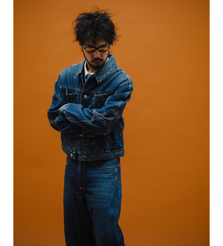 KIKO KOSTADINOV X LEVI'S ARTICULATE JACKET BLUE