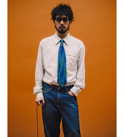 KIKO KOSTADINOV X LEVI'S ANDY PATTERN SHIRT LIGHT GREY