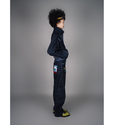 KIKO KOSTADINOV X THE DANTE COLLECTION DANTE JEANS INDIGO STRIPE