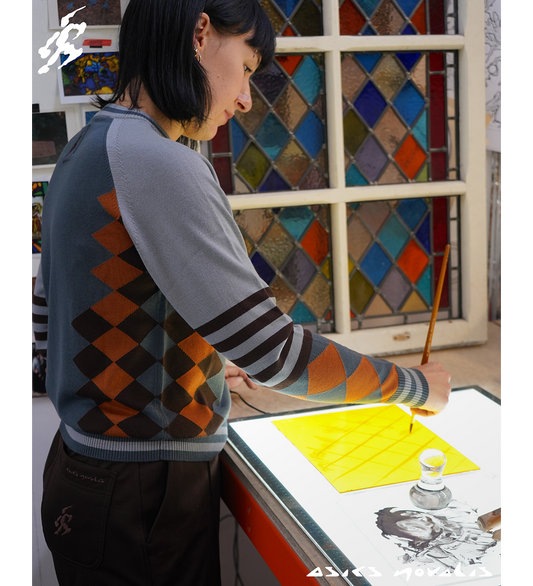 LARICOID KNIT JUMPER MIST/RUST