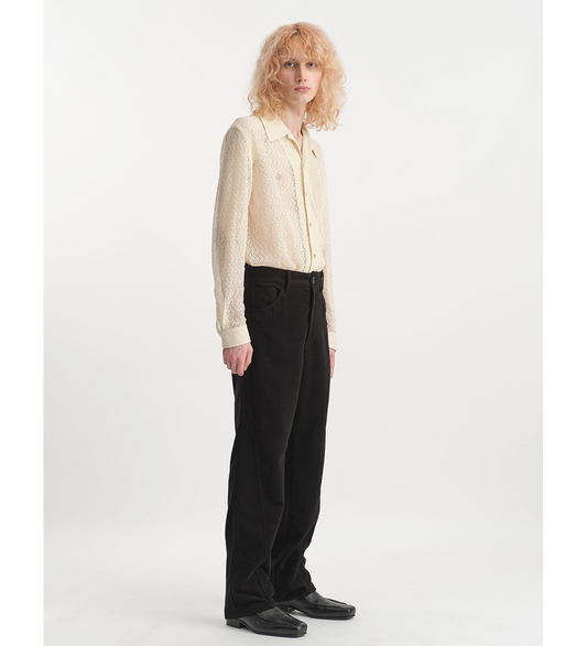 SANTANA VELOUR TROUSER BLACK