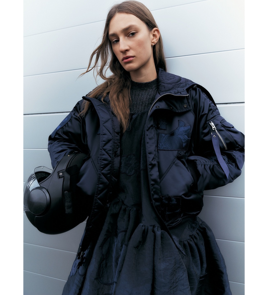 CECILIE BAHNSEN X ALPHA N-2B PATCH CR NAVY