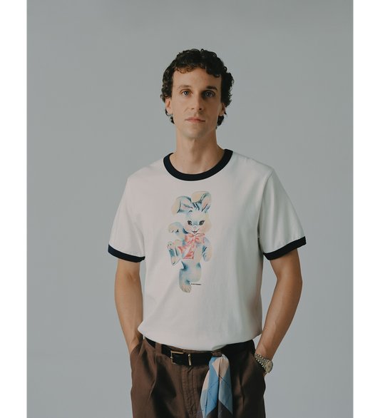 BUNNY RINGER TEE SHIRT WHITE