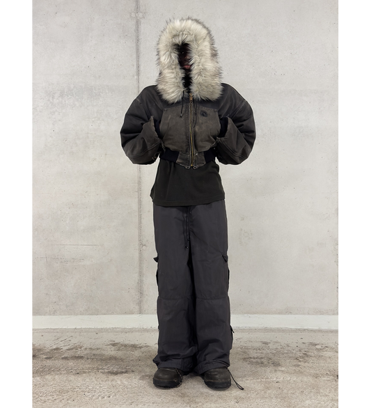 FUR WORK JACKET DARK EARTH
