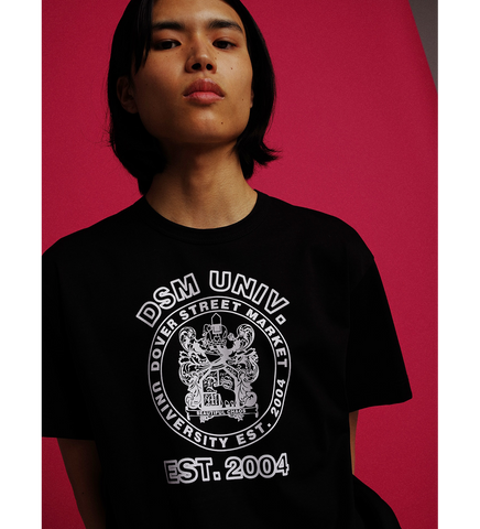 SS T-SHIRT "DSM UNIV." BLACK