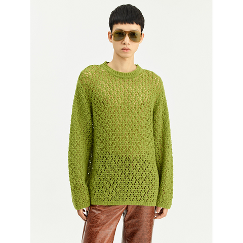 AKI SWEATER GREEN CASHMERE