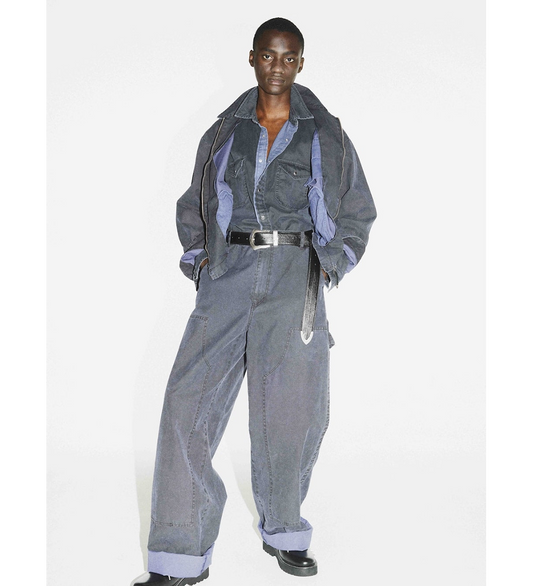 PIGMENT PRINT PANTS BLACK