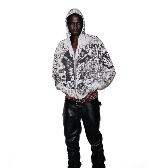 GRAFITTI TRACK TOP GREY