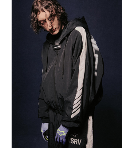 CROSSOVER TRACKSUIT JACKET BLACK
