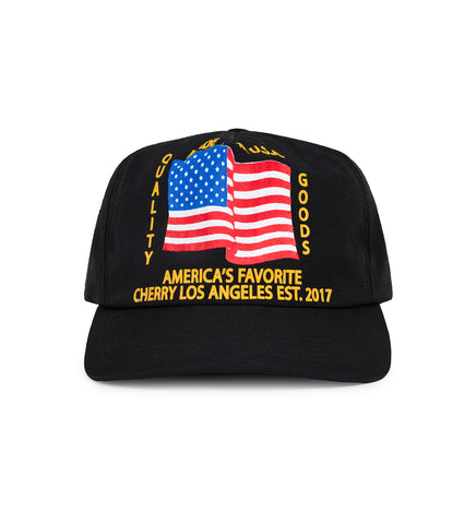 5 PANEL HAT BLACK