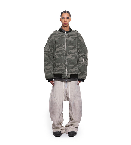 BOMBER JACKET WOODLAND CAMO