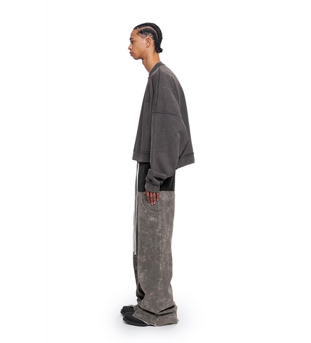 CONCRETE DENIM BAGGY PANTS WASHED GREY