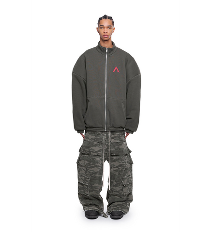 MEGA TRACK JACKET WASHED GREY