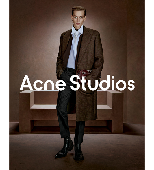 WOOL SINGLE BREASTED COAT BROWN