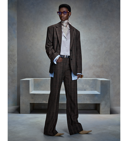 POLTANA MOULINE WO BLEND BROWN/BLACK