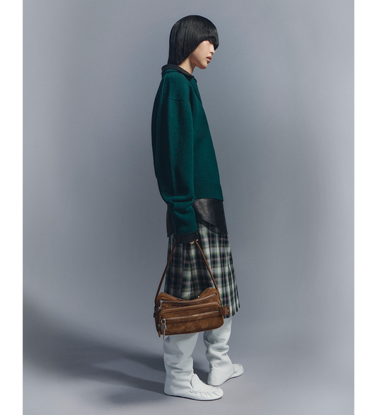 IZETTA CHECK FLANNEL BLACK/GREEN