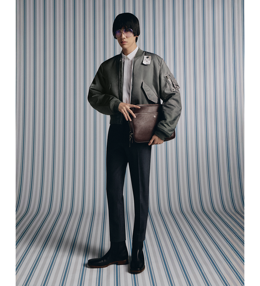 ORBY BOMBER SPRAY NYLON TWILL STONE GREY