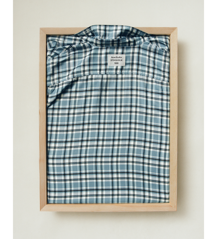 SETAR SS FLUID CHECK FLANNEL MIDSUMMER TURQUOISE/BLUE/WHITE
