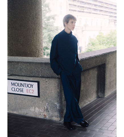 ERDIKO TROUSERS PETROL BLUE