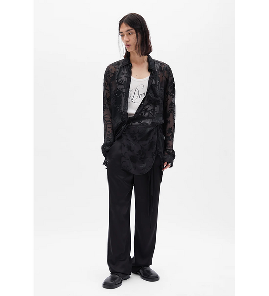 LEON COMFORT FIT TROUSERS BLACK