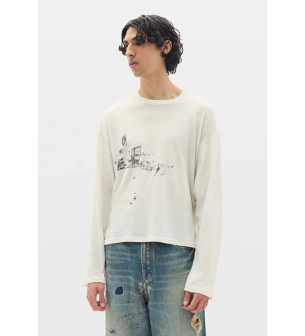 EMIL BOXY T-SHIRT CLASSROOM MEMORY IVORY
