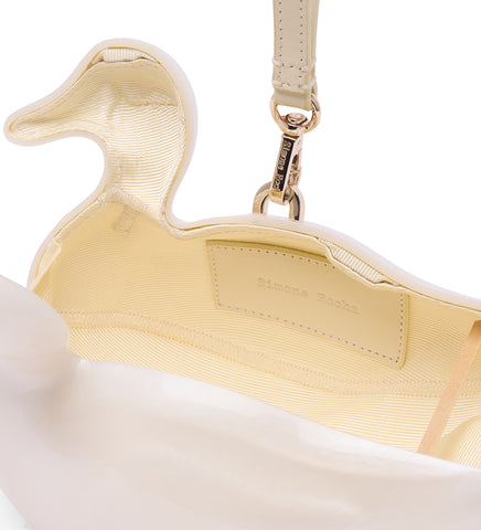 DUCK BAG W/PEARL CROSSBODY PEARL