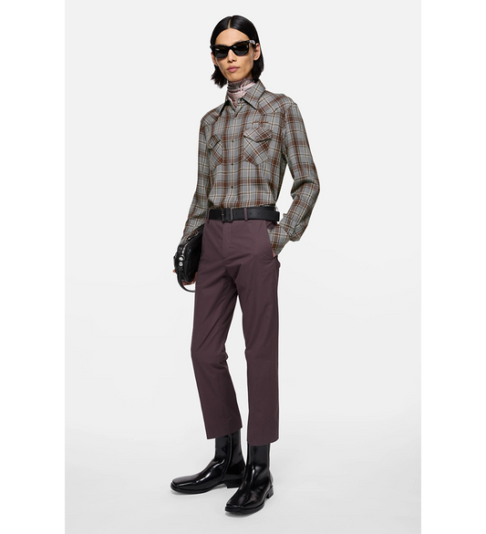 SURROW LS CHECK FLANNEL MULTI GREY