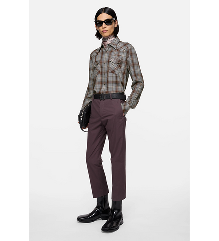 SURROW LS CHECK FLANNEL MULTI GREY