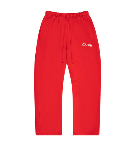 PARACHUTE SWEATPANTS CHERRY RED