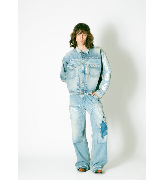 MASON DOUBLE-KNEE SELVAGE DENIM TOURSER 32