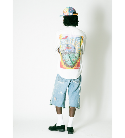 ROAD TRIP BUTTON-DOWN SHIRT WHITE XL