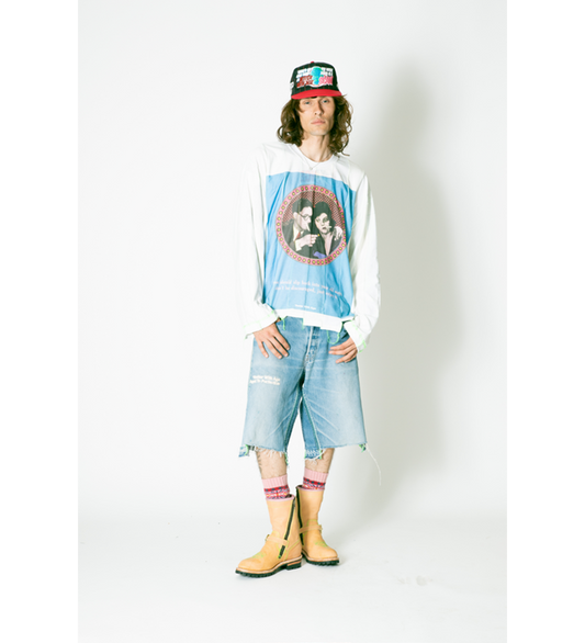 IDIOT REVERSIBLE PANELED LONG SLEEVE LARGE